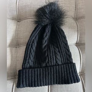 J. Crew Black Knit Beanie